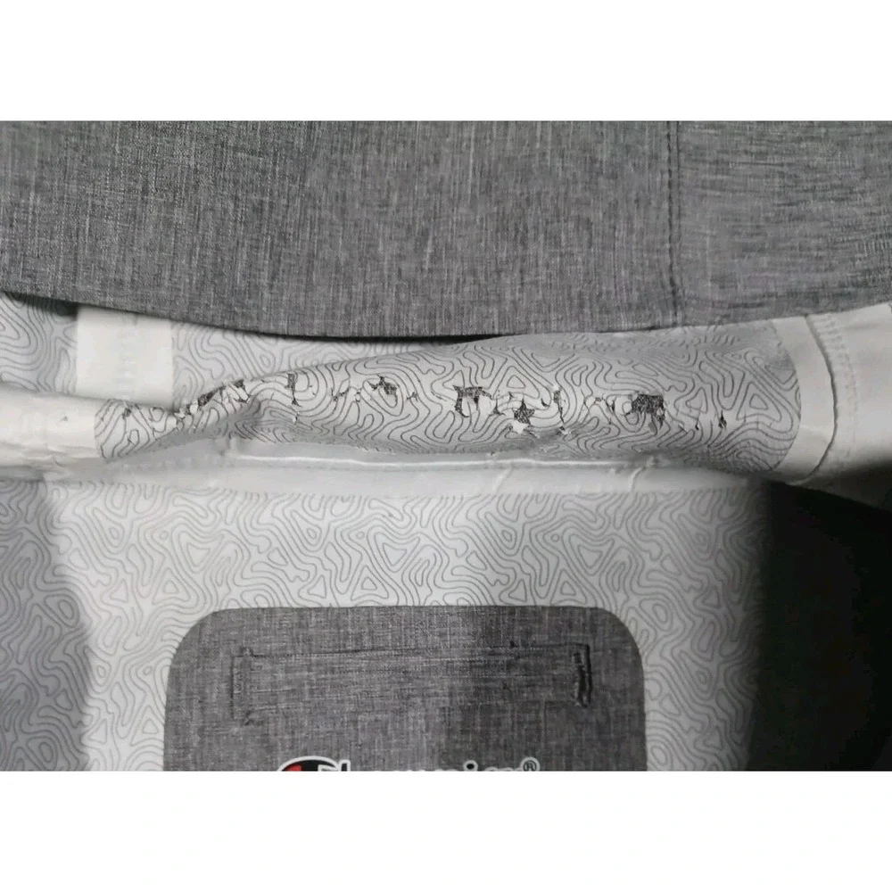 Champion Jacket Mens XL Gray Performance Hooded Full‎ Zip Lightweight